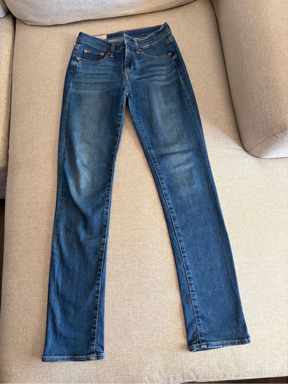 GAP Women's Straight Leg Jeans - Dark Blue Wash